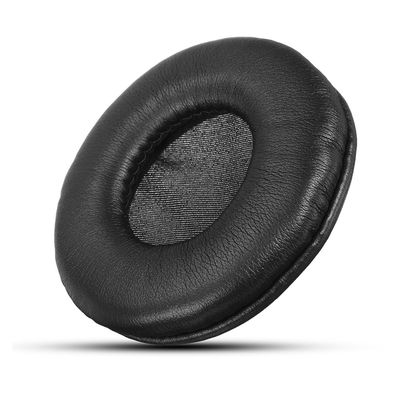Miếng đệm tai tai nghe bằng da thoáng khí Màu đen có thể tái sử dụng thực tế
