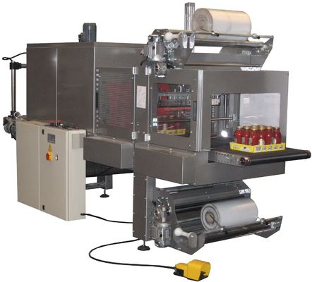 セリウムの実用的な収縮包装機械、自動プラスチック フィルム吹く機械